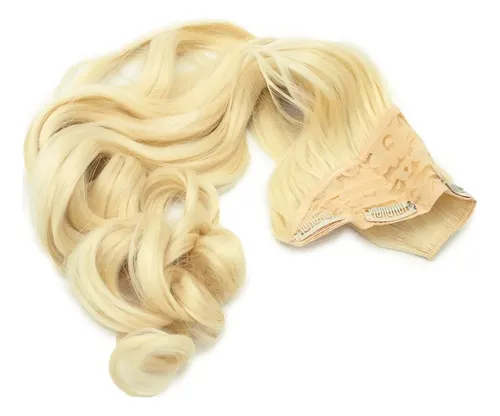 Cabelo Aplique Tic Tac 100% Orgânico 70cm Cor Loiro 613