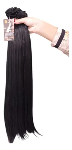 Cabelo Semi Humano Natural Fibra Russa 60cm 100gr Europeu Li