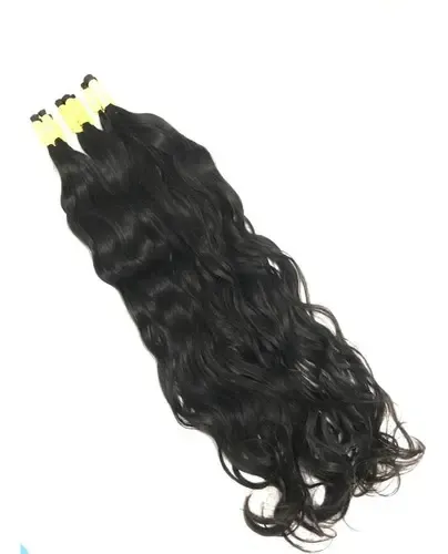 Cabelo Humano Indiano Liso Ondulado De 75 A 80cm/150 Gramas. Cor Castanho