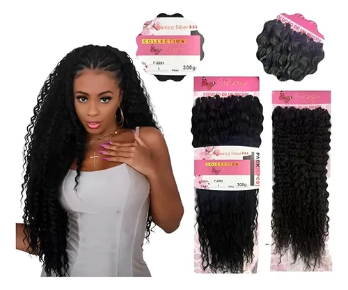 Cabelo Organico Cacheado Weng Crochet Brads Idêntico Humano