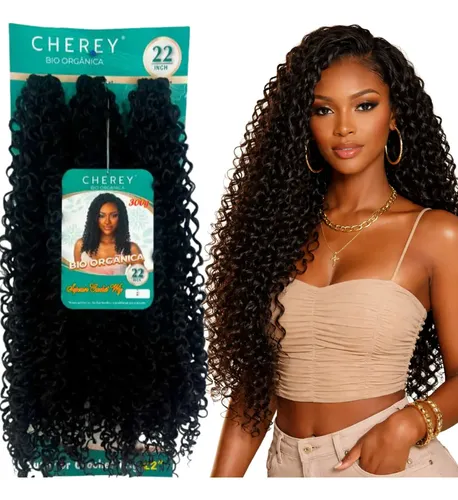 Cabelo Super Crochet Cherey Cacheado Super Natural 60cm