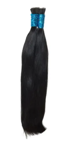 Cabelo Humano Natural Liso Para Mega Hair 60cm 150g - Castanho