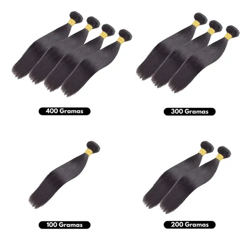 Cabelo Humano Natural Mega Hair Liso Na Tela 65cm - 100g