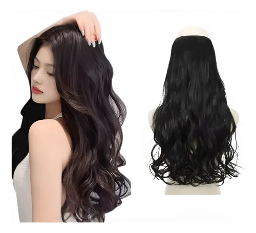 Cabelo Alongamento Tic Tac Ondulado Lindo Idêntico Ao Humano
