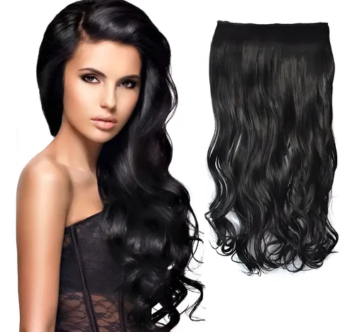Aplique Tic Tac Cabelo Ondulado Humano 50cm 70gramas 1 Tela
