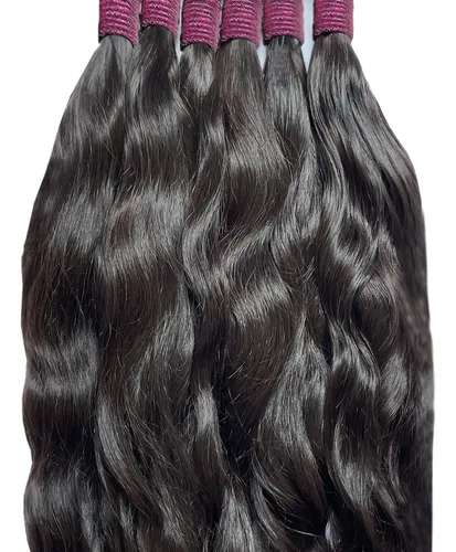 Cabelo Humano Indiano Para Mega Hair Leve Ondas 55cm - 100g